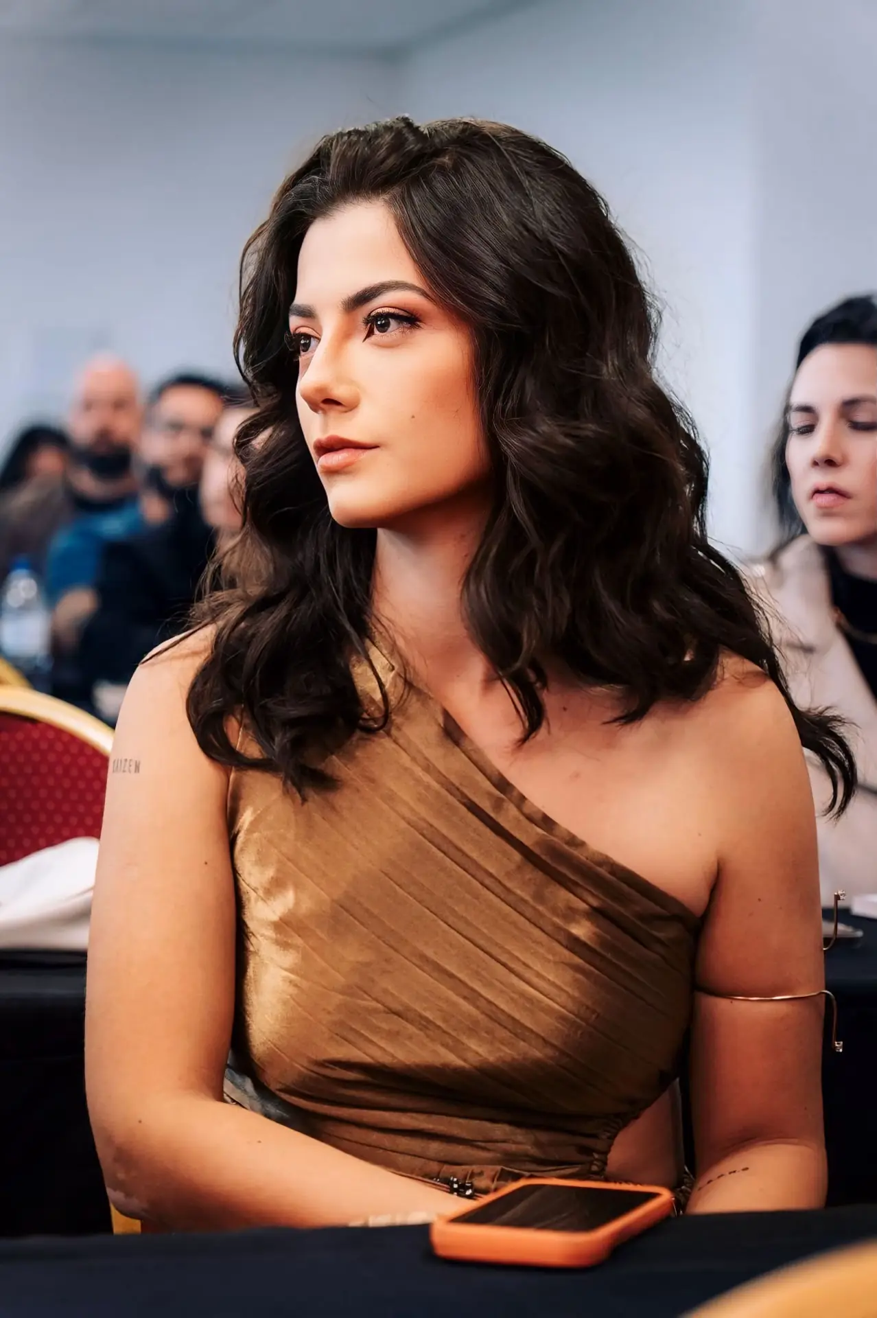Katharina Zaparoli durante um evento