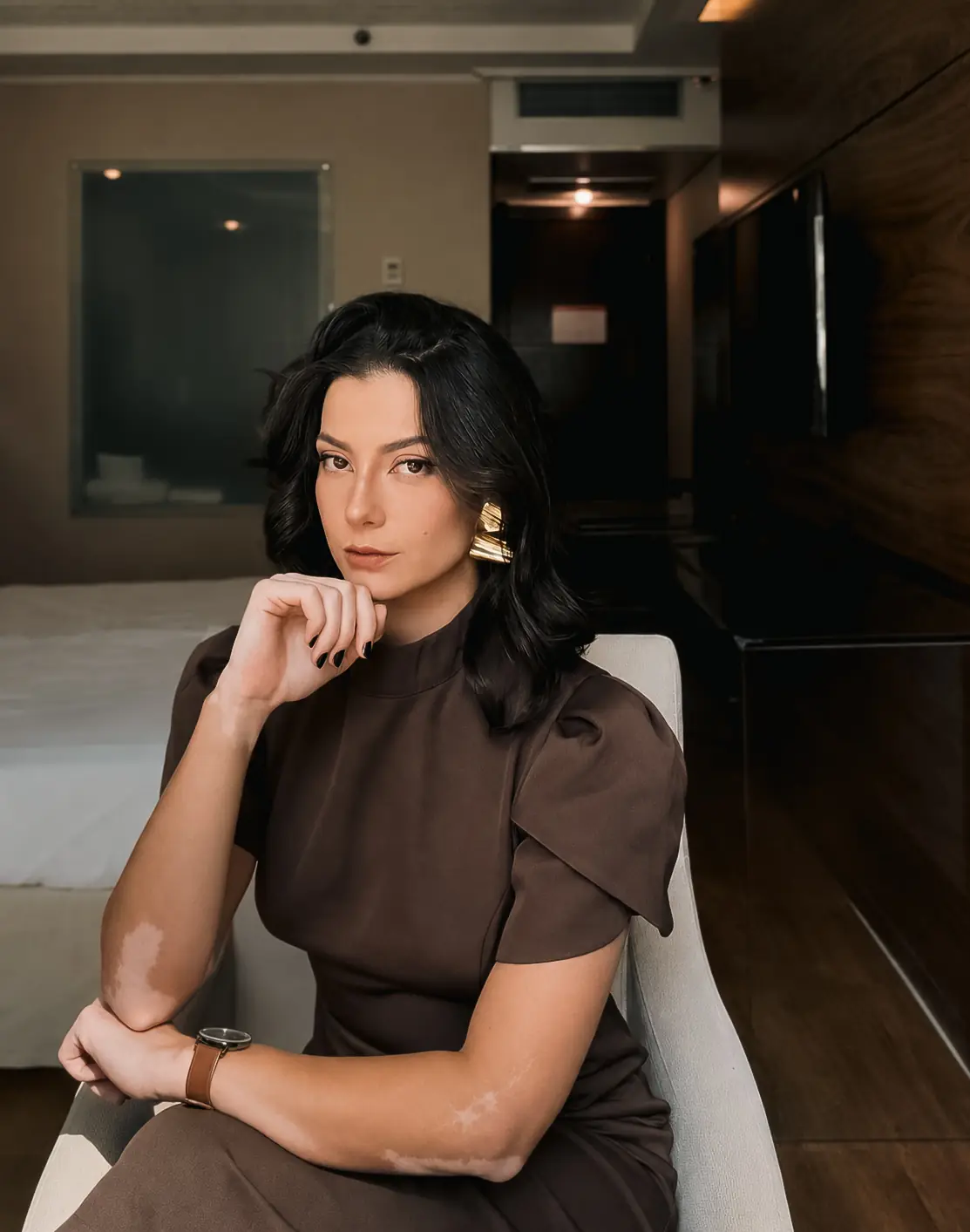 Katharina Zaparoli em retrato editorial